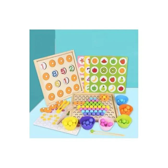 BEADED MEMORY GAME TWO IN ONE