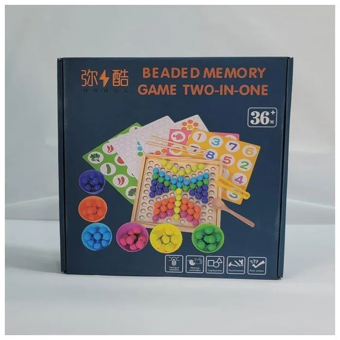 BEADED MEMORY GAME TWO IN ONE
