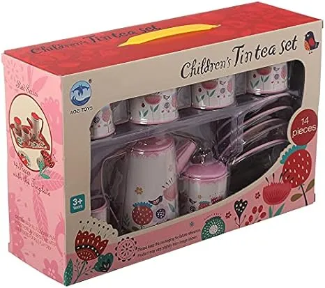 CHIFDRENS TIN TEA SET