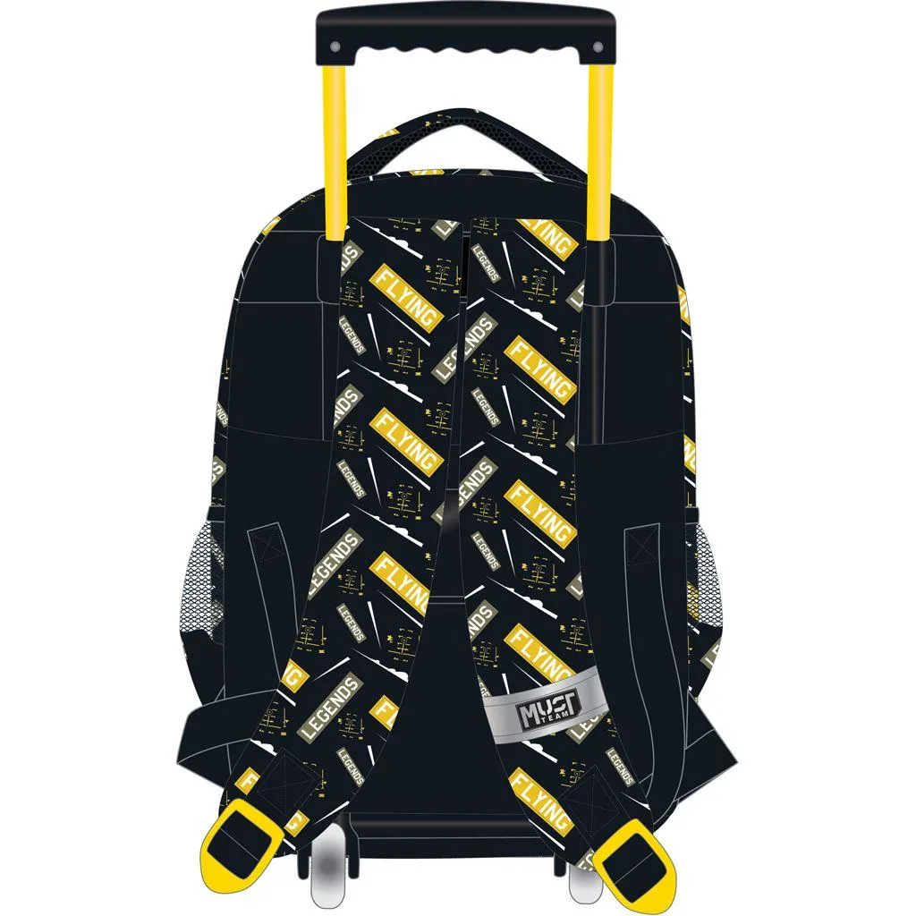 Sac à dos d'écolier à roulettes Must Team Flying Legends, 3 compartiments