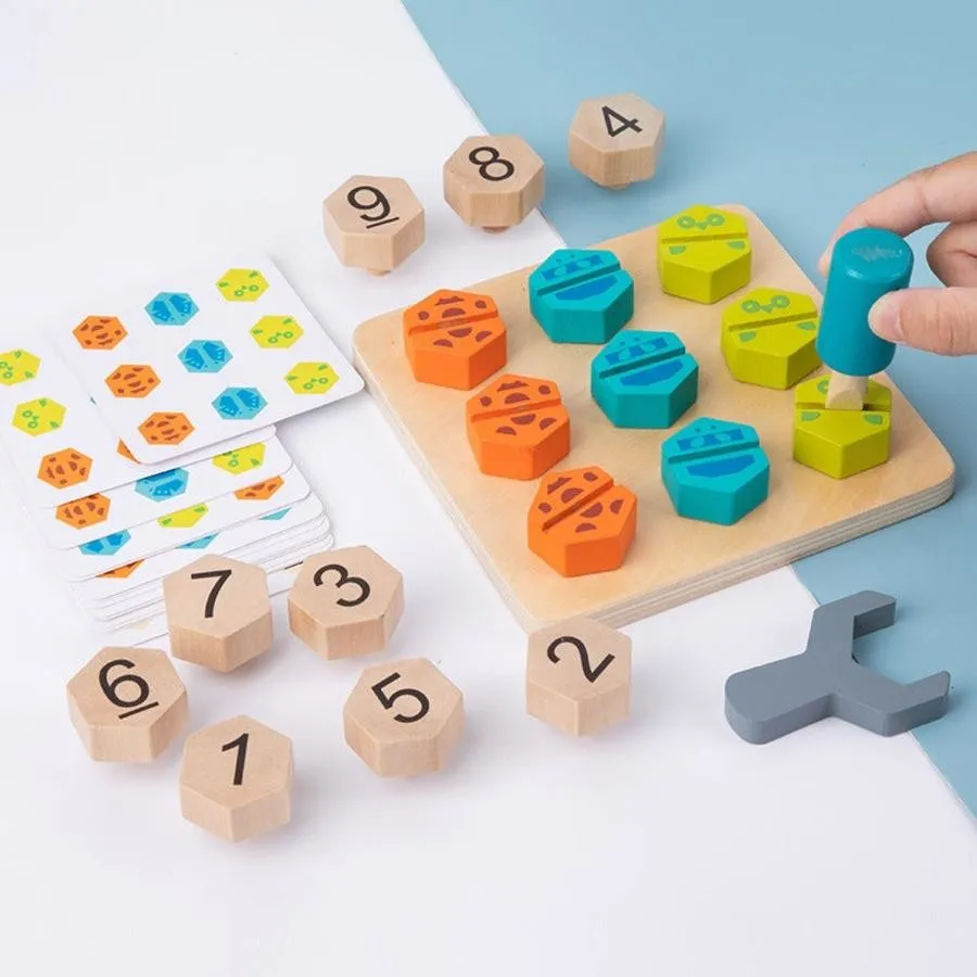 Jouets Montessori en bois pour enfants