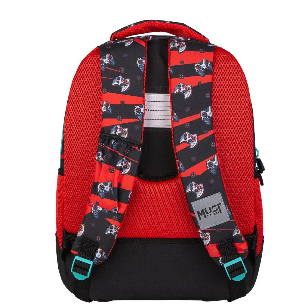 Sac à dos d'école Élémentaire Must Team Let's Play 3 Cases