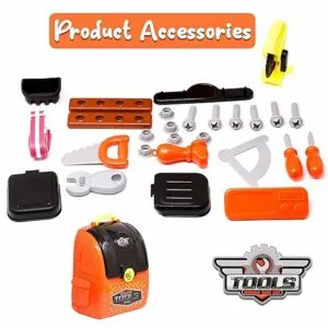 Ensemble d'outils de bricolage de luxe 2 en 1 avec sac à dos portable et accessoires