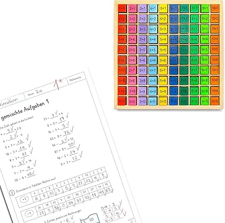TABLEAU DE MULTIPLICATION BOIS