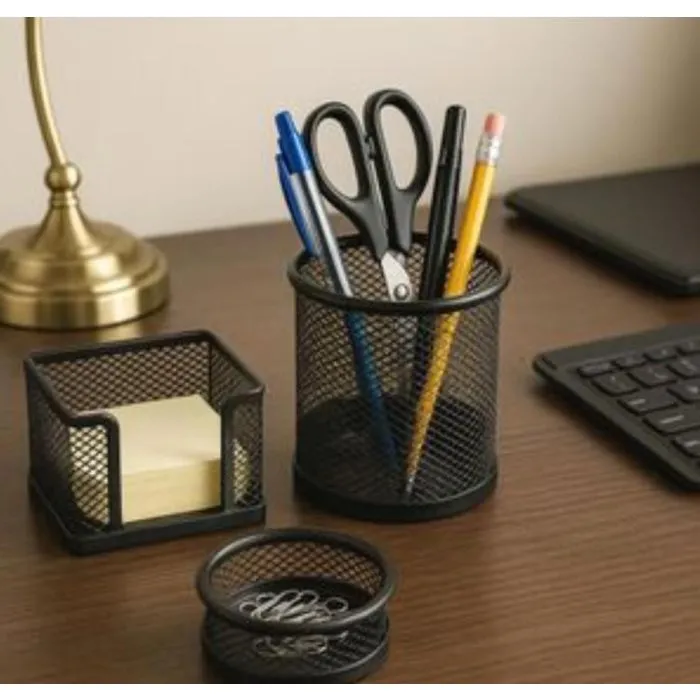 Accessoir Bureau Metal Mesh Desk Set x3