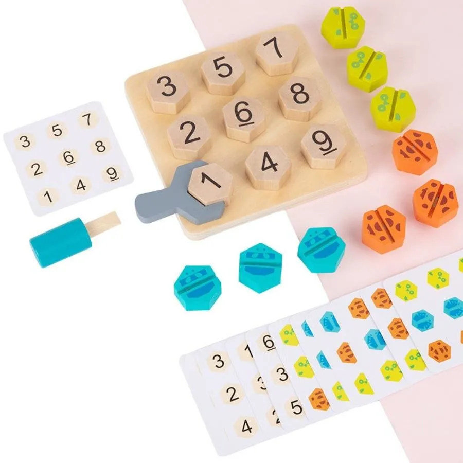 Jouets Montessori en bois pour enfants