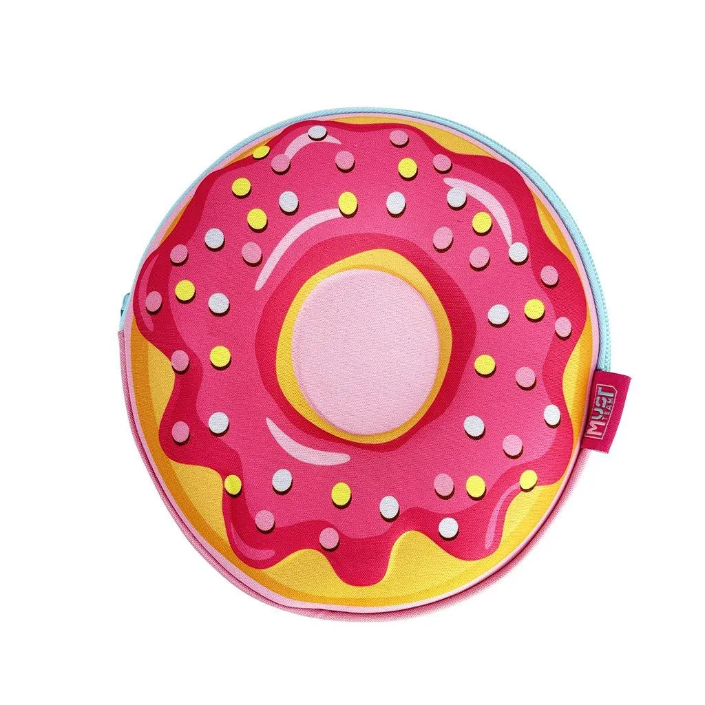 Sac à dos d'école maternelle Must Team Donut 1 étui avec sac banane et bandoulière amovibles