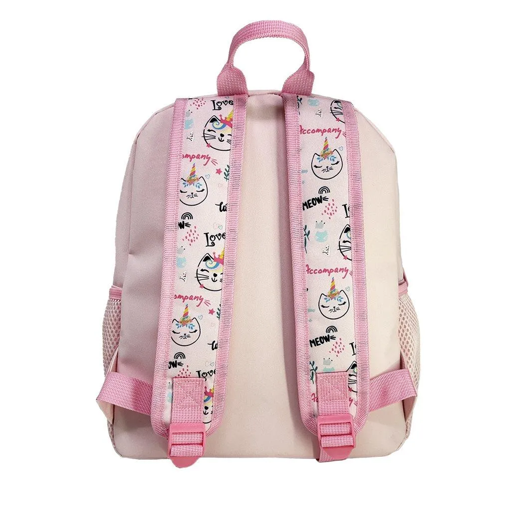 Sac à dos d'école maternelle Must Team Cat 1 avec sac banane et bandoulière amovibles
