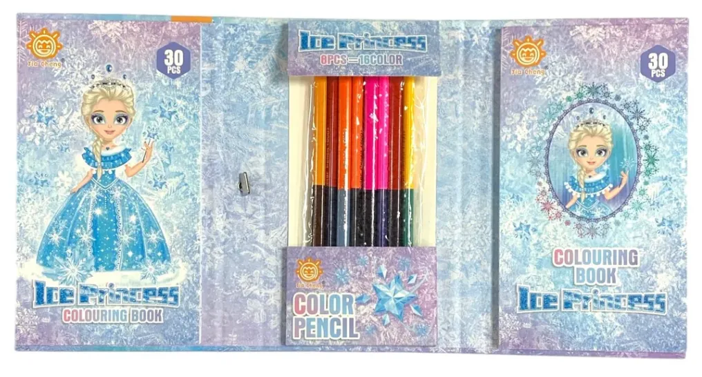 COLORING BOOK SET ICE PRINCESS