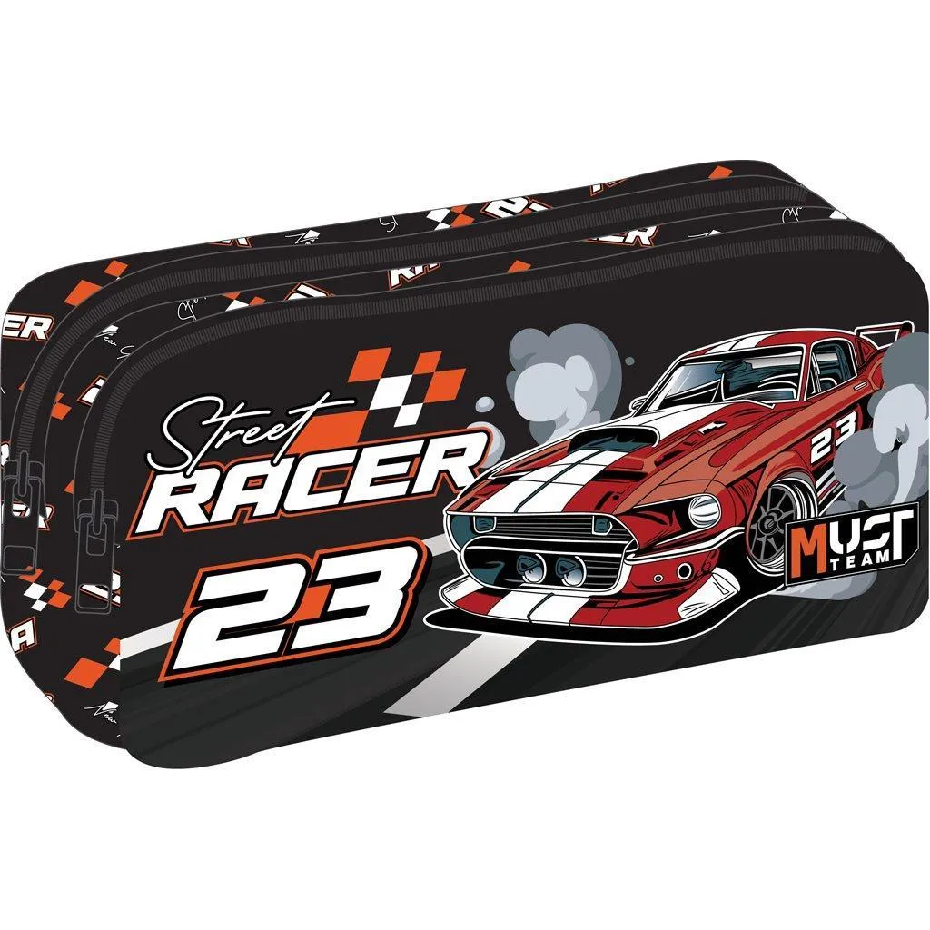 Trousse scolaire Barrel Must Team Street Racer 2 cases