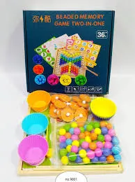 BEADED MEMORY GAME TWO IN ONE