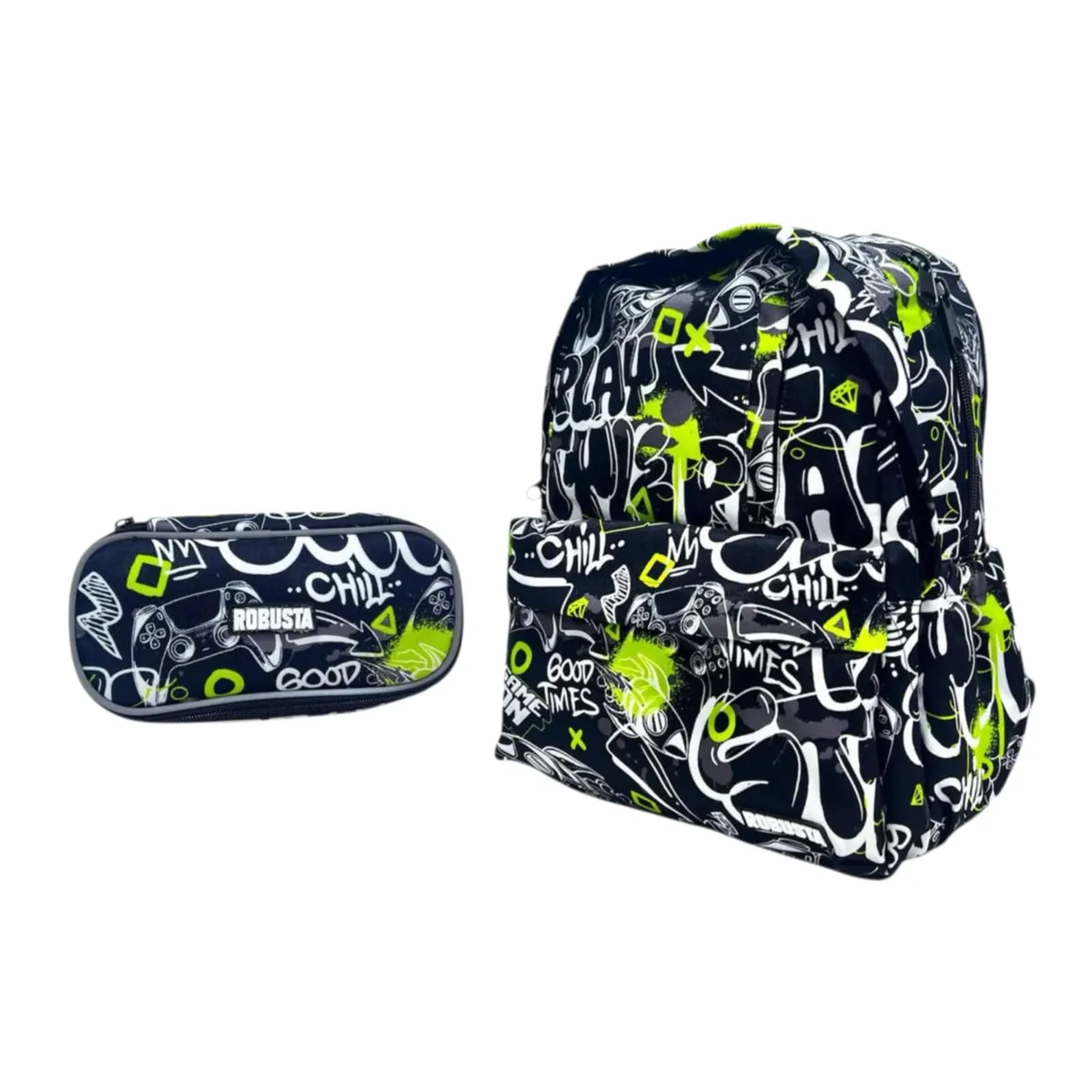 Sac a dos 2 poche + trousse ROBUSTA