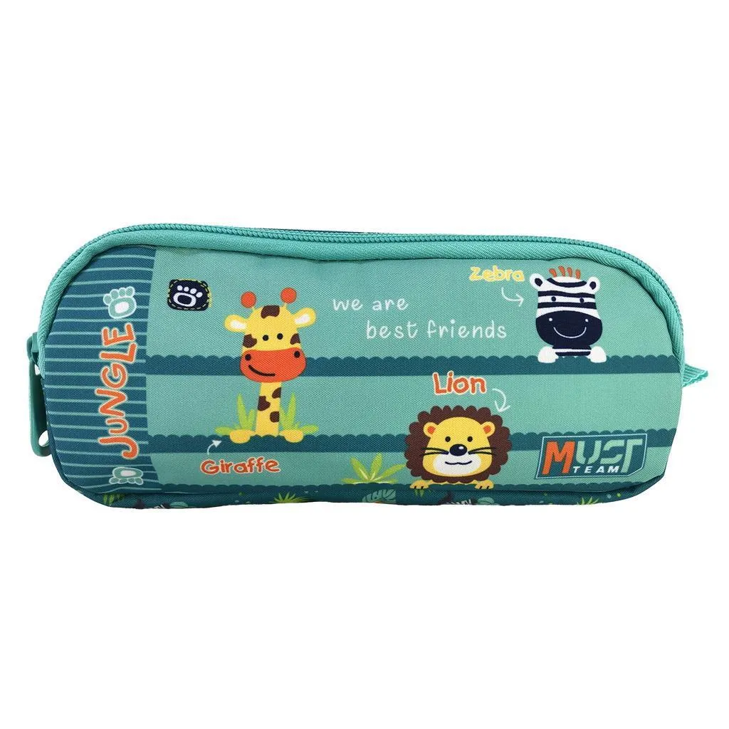 Trousse scolaire Barrel Must Team Jungle Animals 2 cases