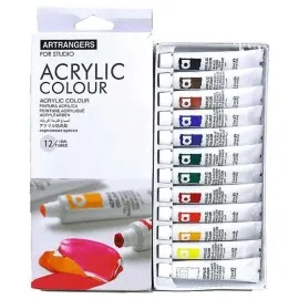 12 Tubes De Couleur Acrylique 12ml ART RANGERS