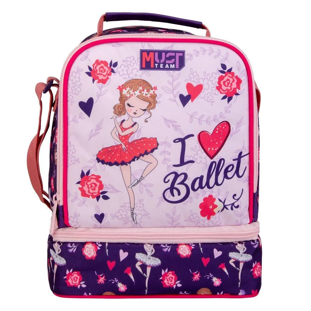 Sac à lunch isotherme Must Team Yummy I Love Ballet 2 cases