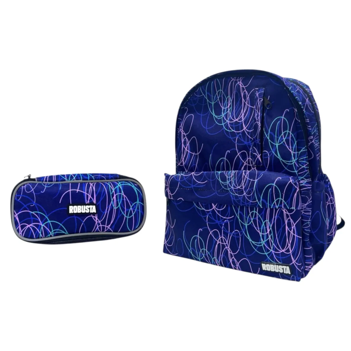 Sac a dos 2 poche + trousse ROBUSTA