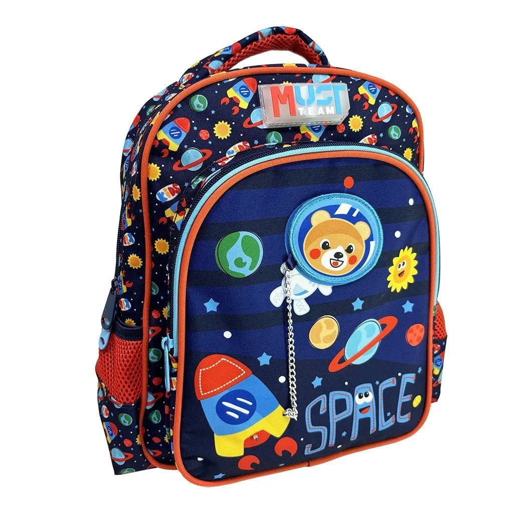 Sac à dos d'école maternelle indispensable Team Space Bear 2 cases