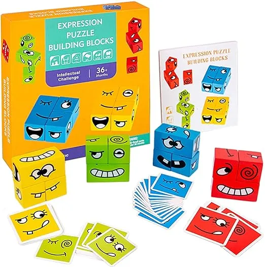 Cubes de construction Jouets pour garçons et filles de 4 ans